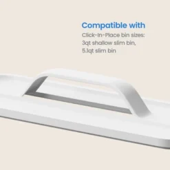 Click In Place Slim Lid With Handle For Plastic Storage Bins Home And Office Organization White- Brightroom™ -Home Storage World GUEST 06620b0b b5b6 4445 a4e3 15080544d32d