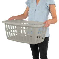1.5bu Laundry Basket Gray - Brightroom™ -Home Storage World GUEST 2cd1c6f5 0c55 4128 b5ae 3dedca94f33d