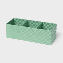 Woven Plastic 3 Compartment Bin - Brightroom™ -Home Storage World GUEST 4aca07cf 4980 48bd 9de1 826f2af02ee3