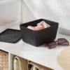 Lidded Felt With Lid Charcoal - Brightroom™: Rectangle Storage Basket, 20% Recycled Polyester, 8.25"x6.25"x4.125" -Home Storage World GUEST 4b4251f6 bb14 46f9 a6d6 e31a1b65168e