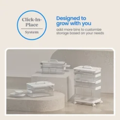 6pc Click In Place Slim Toolbox Kit Plastic Storage Home And Office Organization - Brightroom™​ -Home Storage World GUEST 4c559dc1 d2d3 4ef3 aa66 3c755805dc53