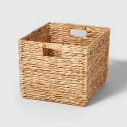Woven Water Hyacinth Milk Crate - Brightroom™ -Home Storage World GUEST 5108b3bd 325d 4bd3 beb8 f48ab7a835d7
