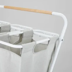 Rolling Triple Sorter - Brightroom™: Multicolor Laundry Hamper With Wheels, Polyester & Steel Frame, 3 Sorter Bags -Home Storage World GUEST 727bafa1 3a7e 4b8b 9ac4 602d11765912