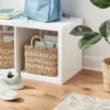 Woven Rectangular Seagrass And Palm Leaf Striped Basket - Brightroom™ -Home Storage World GUEST 7af8922e 4ca3 4d90 8e80 60c179a724f2