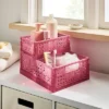 Small Foldable Crate Pink - Brightroom™ -Home Storage World GUEST 7ef9920a 0047 4887 a021 d2905b51ba1e