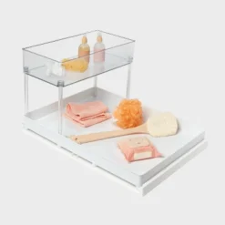 Large Gliding Tray With Bin Clear - Brightroom™ -Home Storage World GUEST 80c2f4bb 03d6 405a ae80 8ebdbed27ebb