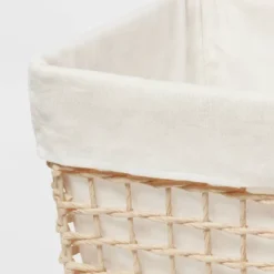 L Tapered Woven Basket With Liner - Brightroom™ -Home Storage World GUEST 87d544dc 0366 4eb6 bebe d7b23f808e05