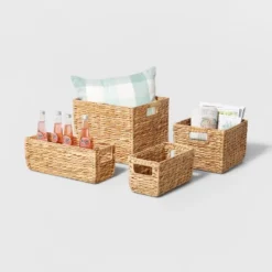 Woven Water Hyacinth Rectangular Basket - Brightroom™ -Home Storage World GUEST 9365bfe9 dbd8 490b ac54 8d2b5765ece7 1