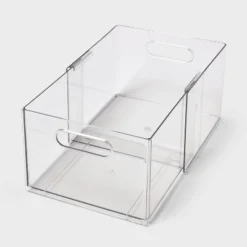 All Purpose Clear Expandable Bin Small - Brightroom™ -Home Storage World GUEST 9861b291 2bbd 4556 83a9 4a23135f5aab
