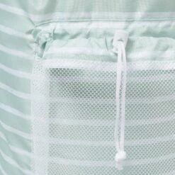 Backpack Laundry Bag Green - Brightroom™: 50L Capacity, Daydream Green, Stripe Pattern, Multipurpose, 1 Handle -Home Storage World GUEST 9de2318d 543c 4eac 8ae1 c8f77f0dbf3e