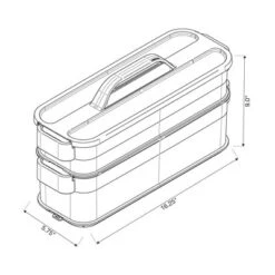 6pc Click In Place Slim Toolbox Kit Plastic Storage Home And Office Organization - Brightroom™​ -Home Storage World GUEST a0748a17 c46c 4389 bf49 9194656a6675