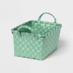 Woven Plastic Basket Small - Brightroom™ -Home Storage World GUEST a4d0176f 2a79 4296 a9ef fc1f783e4557
