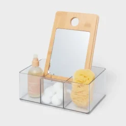 Cosmetic Storage Container With Bamboo Lid - Brightroom™ -Home Storage World GUEST a73ed3ac 9507 4b02 8a31 9e83ea73742f