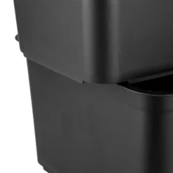 26.2qt Heavy Duty Storage Bin - Brightroom™: Black Plastic, Stackable & Portable, Universal Storage Solution -Home Storage World GUEST aa51cd5b 4790 4d5a ac45 a42255c74a0d