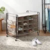 4 Tier Rolling Cubby Shoe Rack Gray - Brightroom™ -Home Storage World GUEST c84e632b bc1b 4b36 8081 bad0a49f3a0c