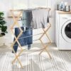 Rubber Wood And Stainless Steel Drying Rack - Brightroom™ -Home Storage World GUEST f7966b99 0835 41f1 a8f3 456bab1760cb